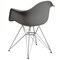 Flash Furniture Alonza Series Moss Gray Plastic Chair with Chrome Base, PK2 2-FH-132-CPP1-GY-GG - alternate 8